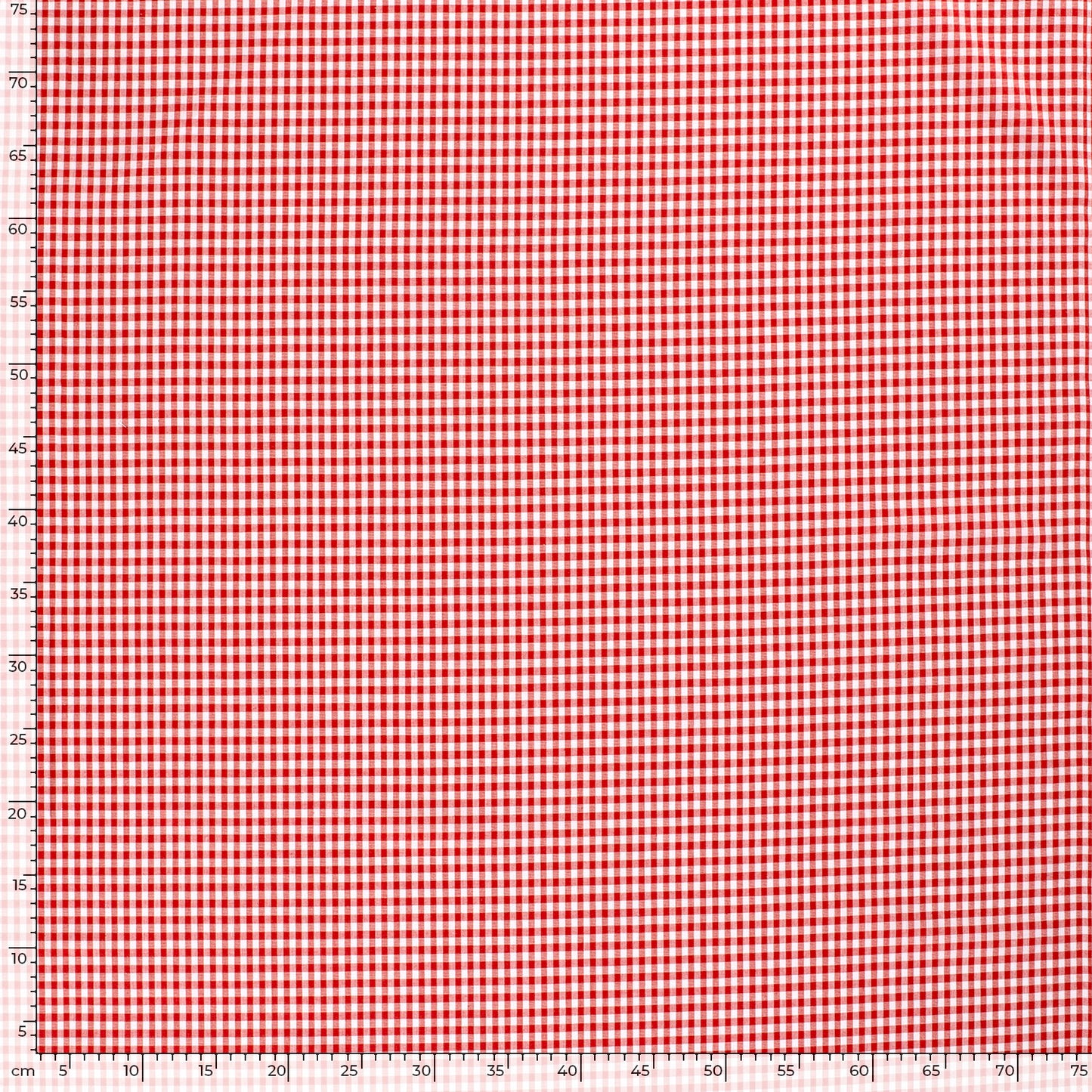 Cotton Poplin Gingham Red 2.7 mm