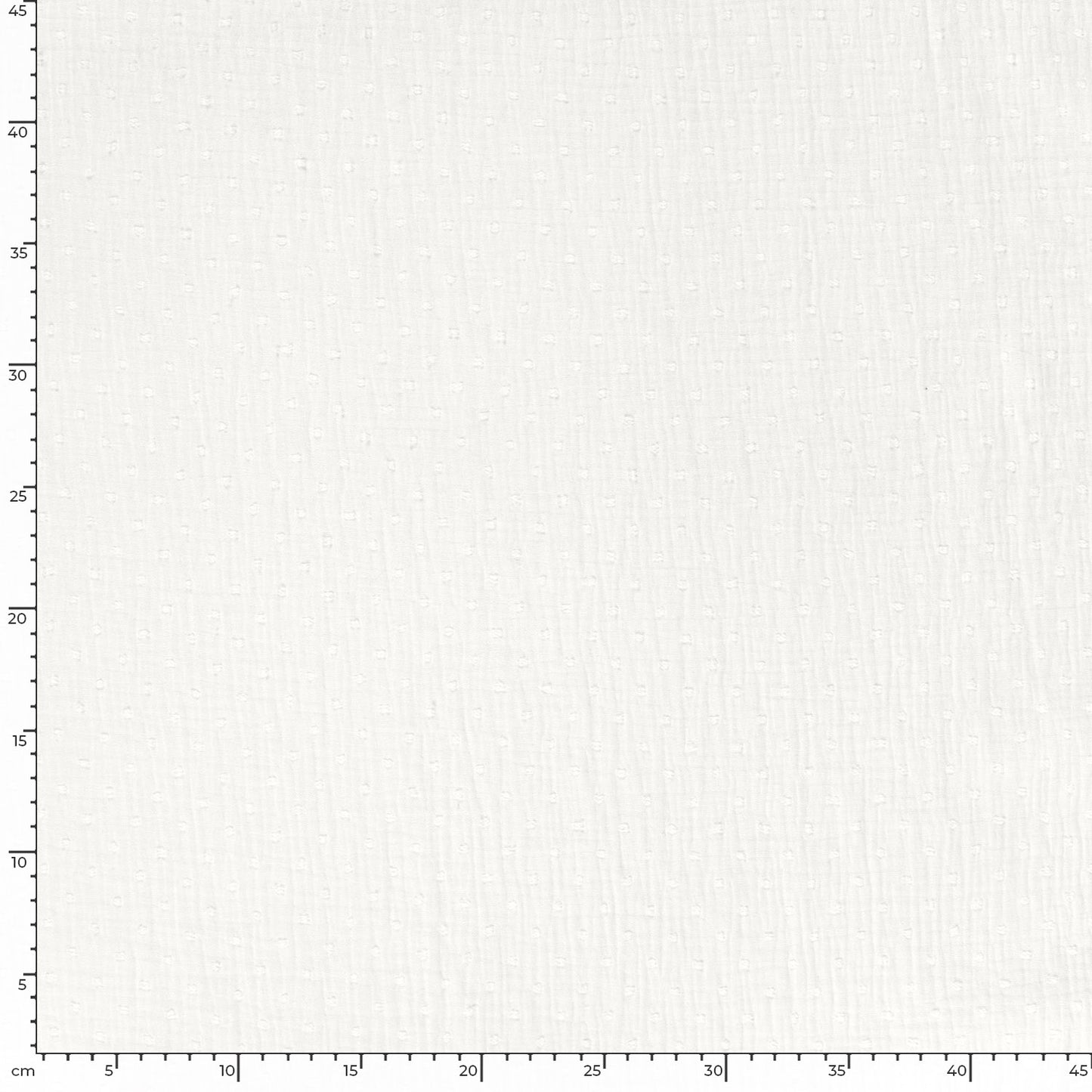 Double Gauze Dobby Dots Off White