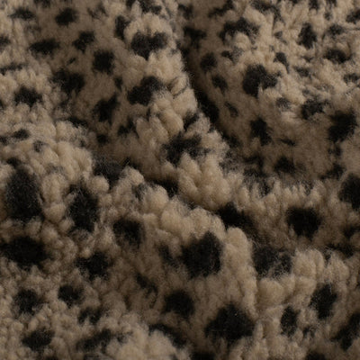 Sherpa-Fleece-Jacquard-Panther-Taupe-Grau