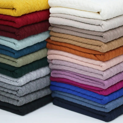 Zopfmuster-Jacquard, hellbeige