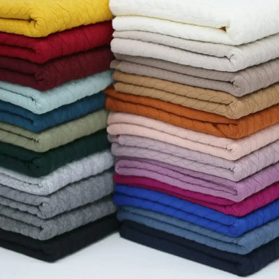 Zopfmuster-Jacquard, Ecru