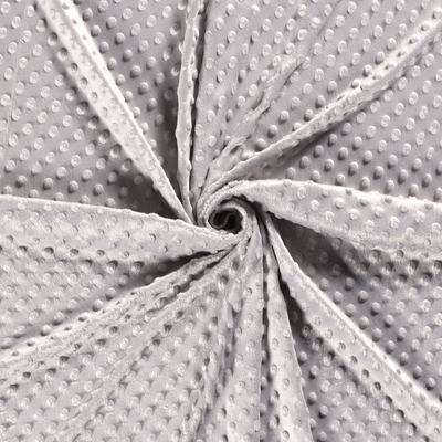 Grauer Minky-Stoff