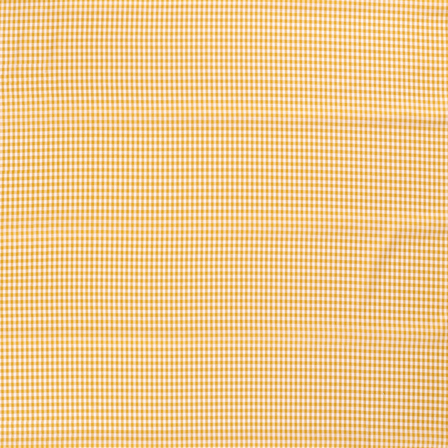 Cotton Poplin Gingham Ochre 2.7 mm