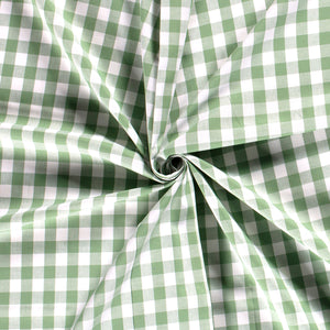 Cotton Poplin Gingham Mint 10 mm