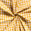 Cotton Poplin Gingham Ochre 10 mm