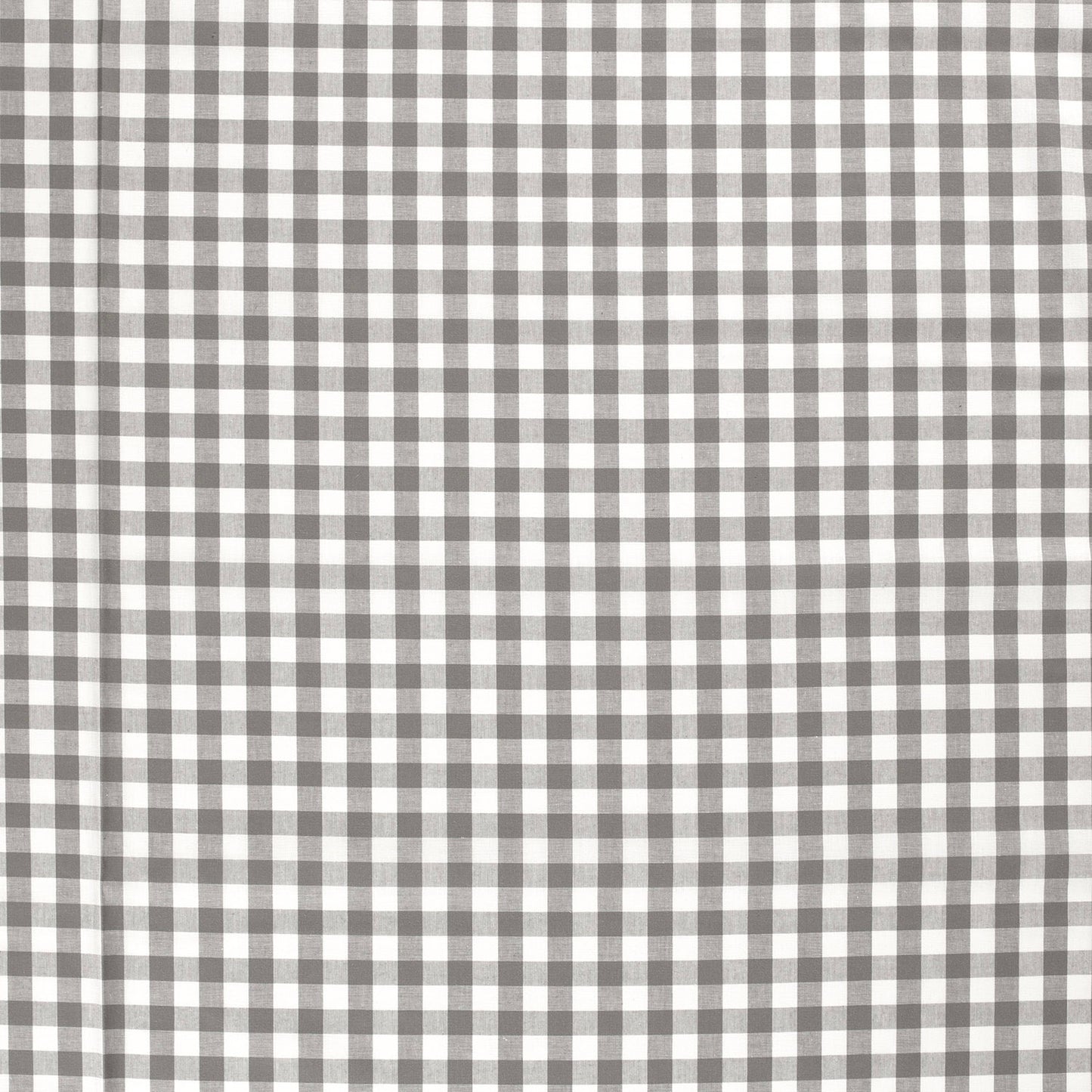 Cotton Poplin Gingham Dark Grey 10 mm