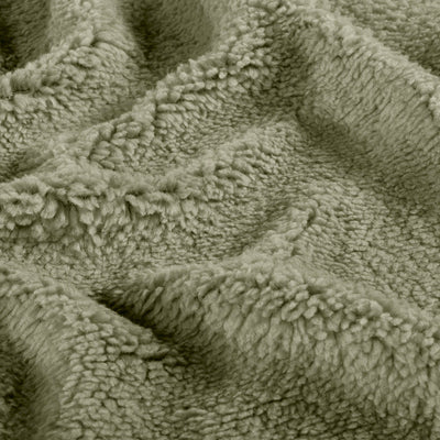 Sherpa-Fleece Olivgrün