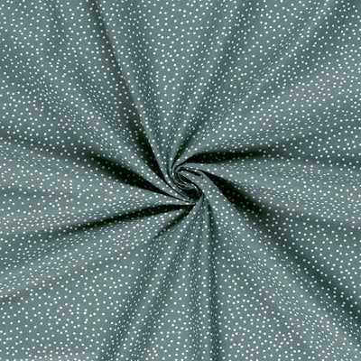 Baumwollpopeline mit Punktmuster, Stahlblau