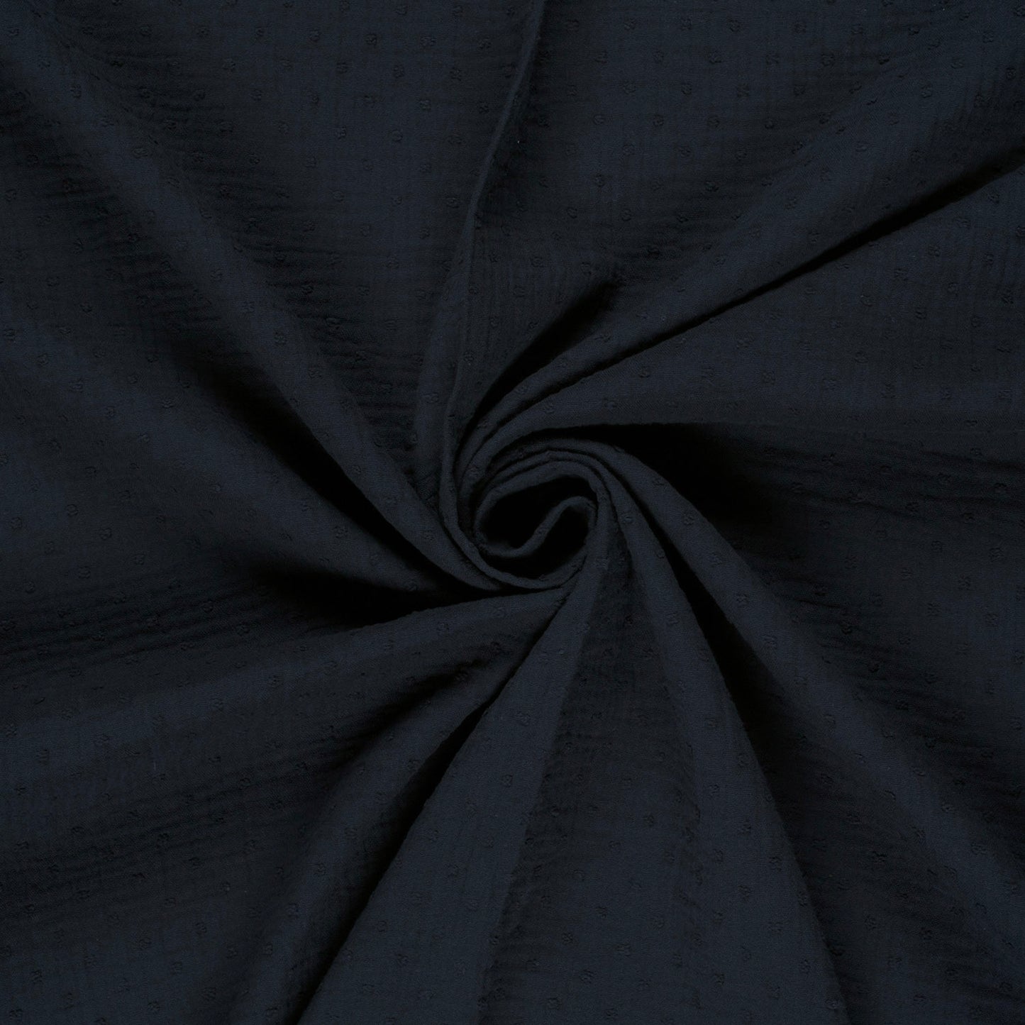Double Gauze Dobby Dots Navy
