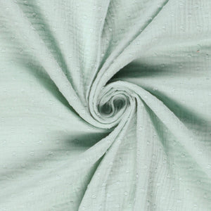 Double Gauze Dobby Dots Mint