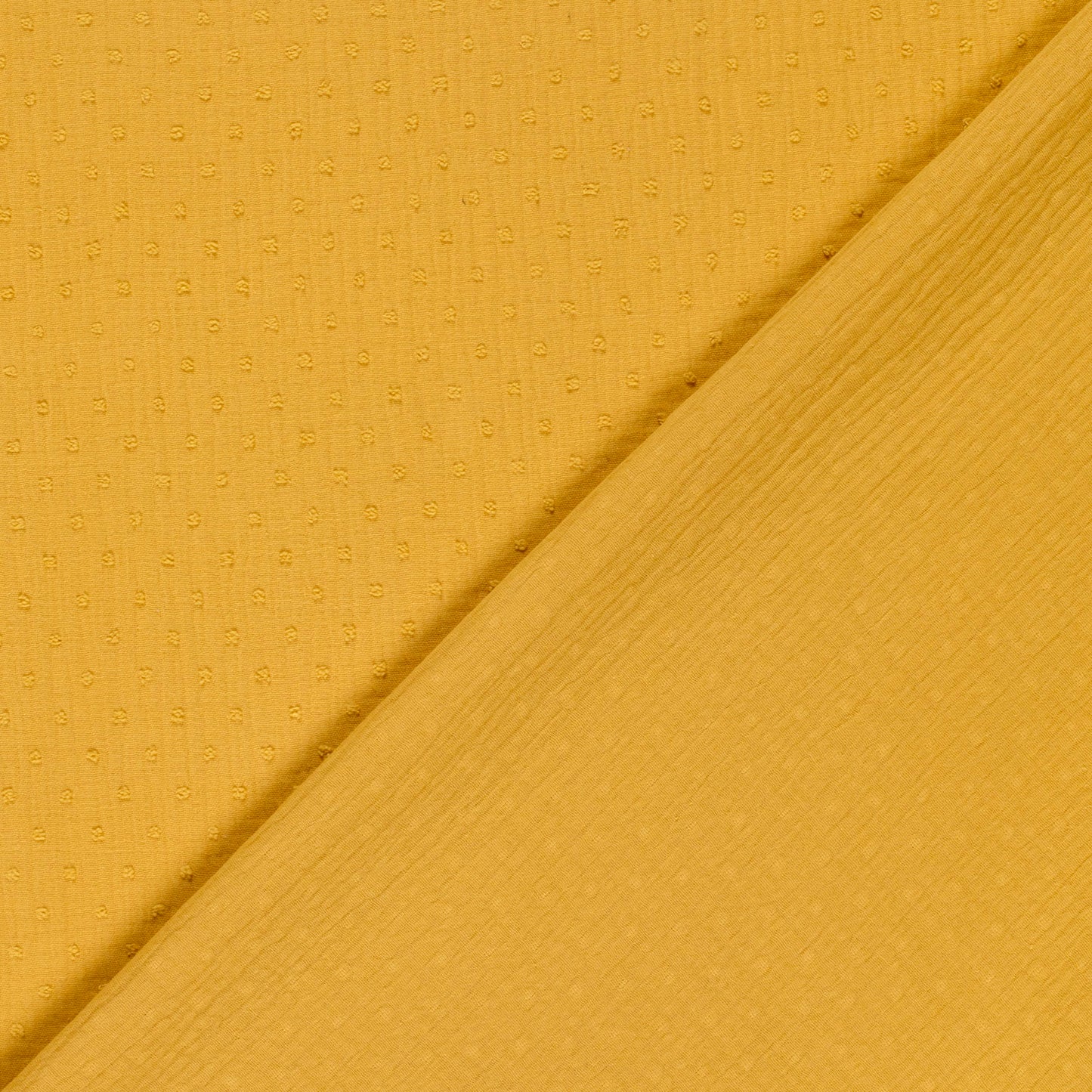 Double Gauze Dobby Dots Ochre