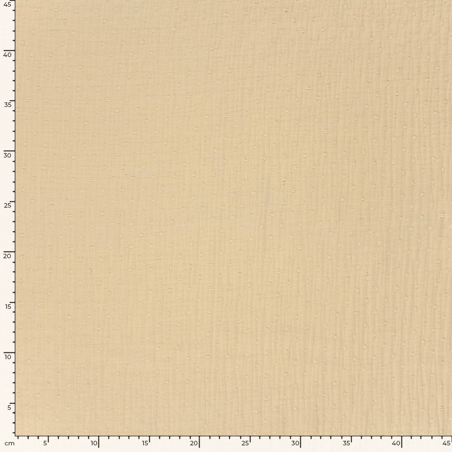 Double Gauze Dobby Dots Beige