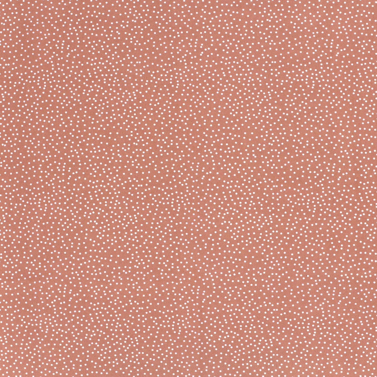 Cotton Poplin Printed Dots Brique