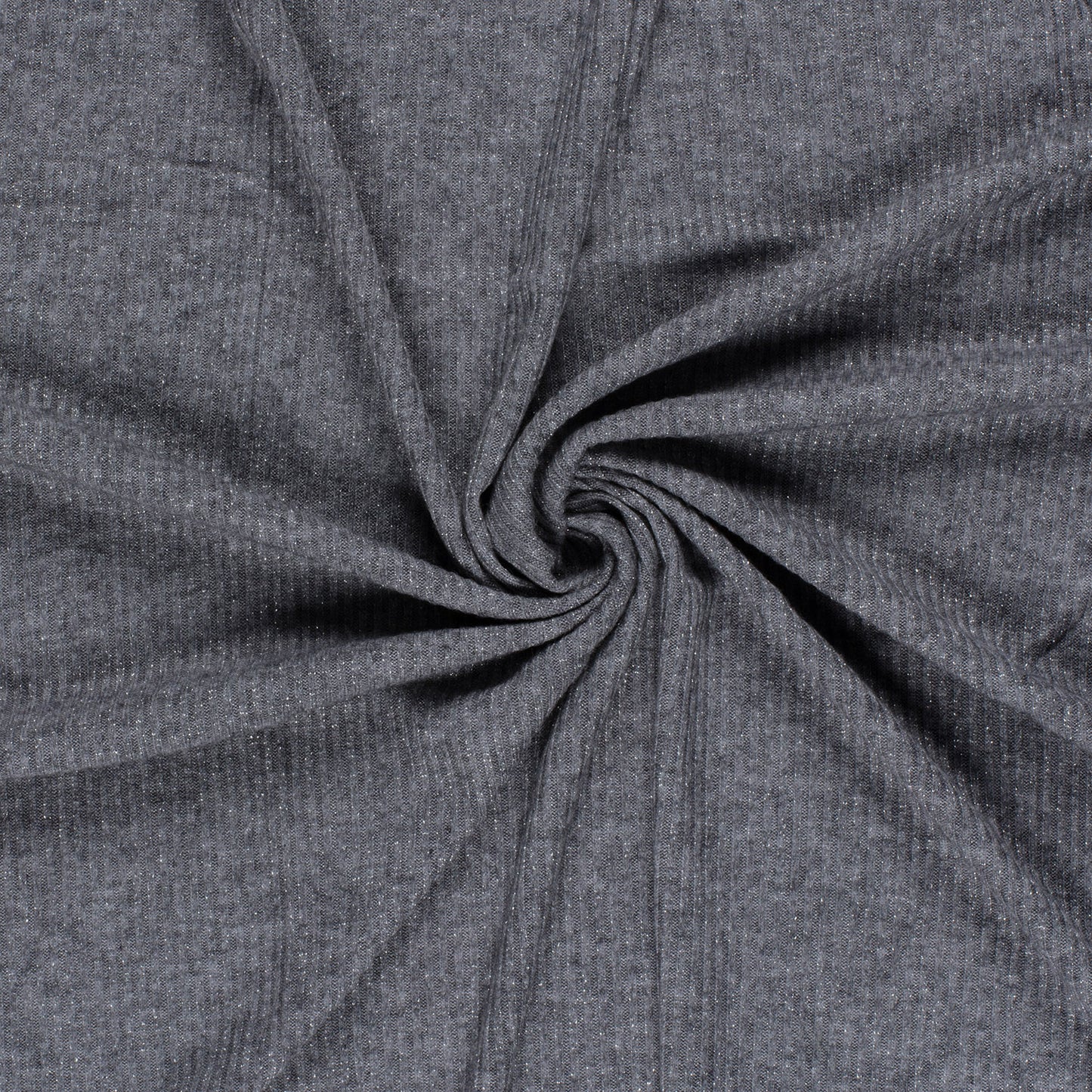 Rib Jersey Lurex Dark Grey
