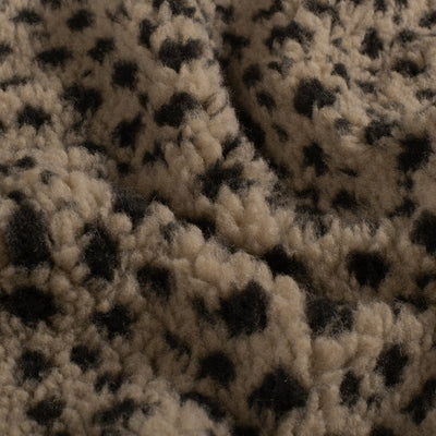 Sherpa-Fleece-Jacquard-Panther-Taupe-Grau