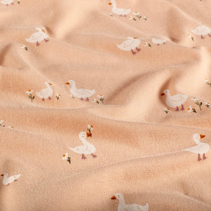 Cotton Jersey Printed Animals Light Pink