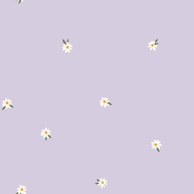 Baumwolljersey mit Blumenmuster (Lila)