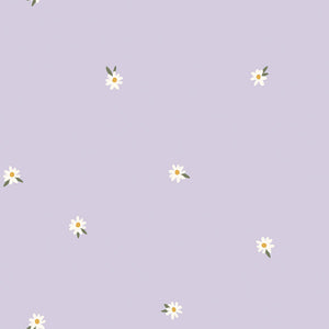 Baumwolljersey mit Blumenmuster (Lila)