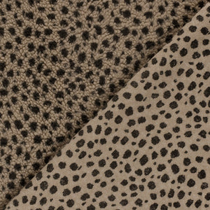 Sherpa-Fleece-Jacquard-Panther-Taupe-Grau