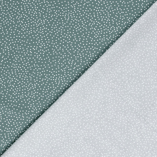Baumwollpopeline mit Punktmuster, Stahlblau