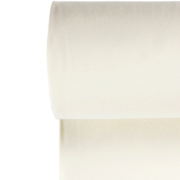 Schlauchförmiger Rippenkragen, cremefarben