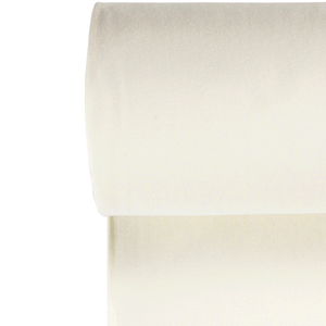 Schlauchförmiger Rippenkragen, cremefarben