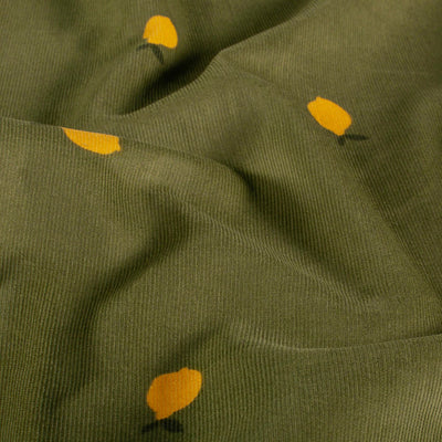 Babycord 21w Früchte Khakigrün