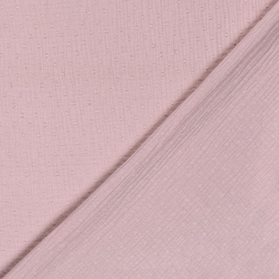 Doppelgaze Dobby Dots Rosa