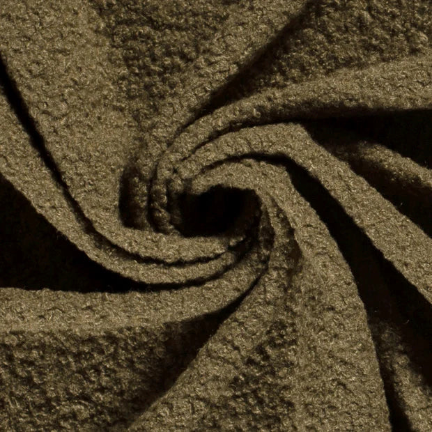 Bouclé Khakigrün