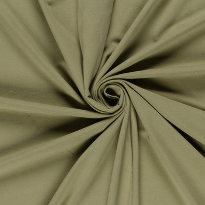 Baumwolljersey, olivgrün