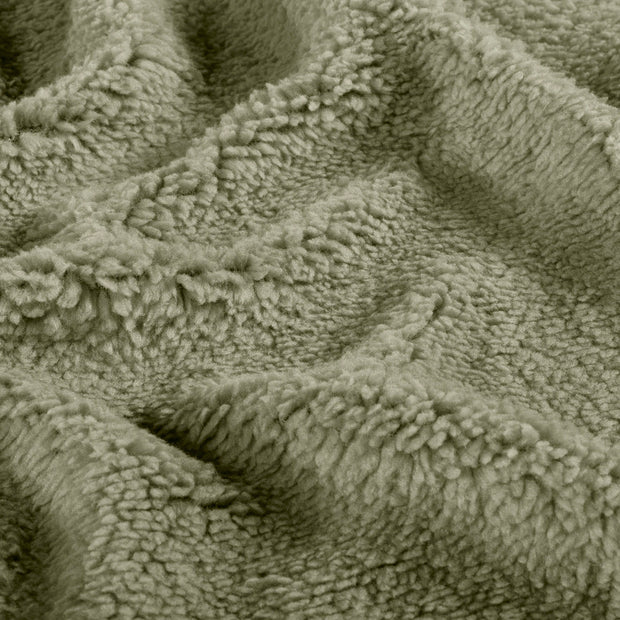 Sherpa-Fleece Olivgrün