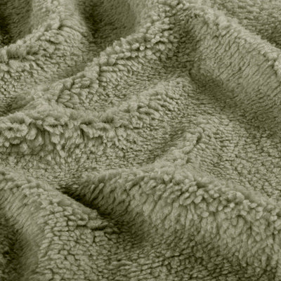 Sherpa-Fleece Olivgrün