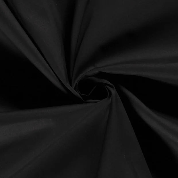 Schwarzer Baumwollpopeline