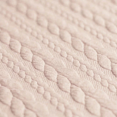 Zopfmuster-Jacquard, hellbeige