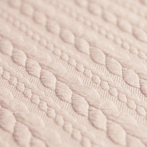 Zopfmuster-Jacquard, hellbeige