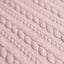 Zopfmuster-Jacquard, Nude-Rosa