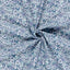 Baumwollpopeline mit Blumenmuster, Kobaltblau