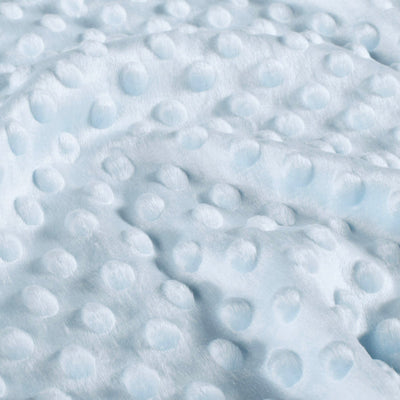 Babyblauer Minky-Stoff