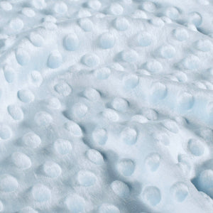 Babyblauer Minky-Stoff