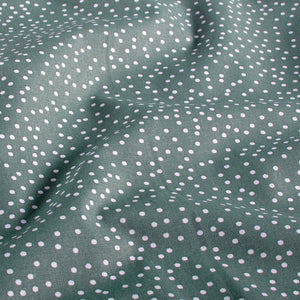 Baumwollpopeline mit Punktmuster, Stahlblau